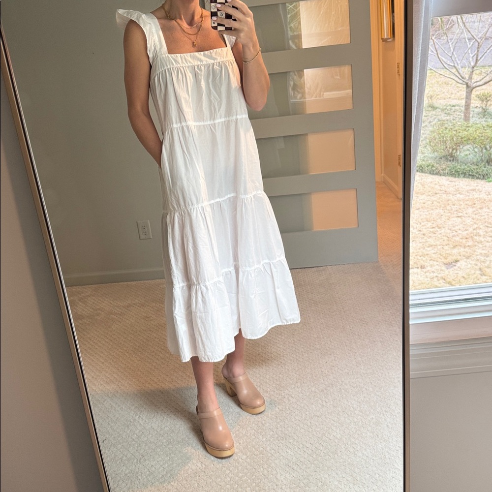 Nation LTD White Midi Dress
